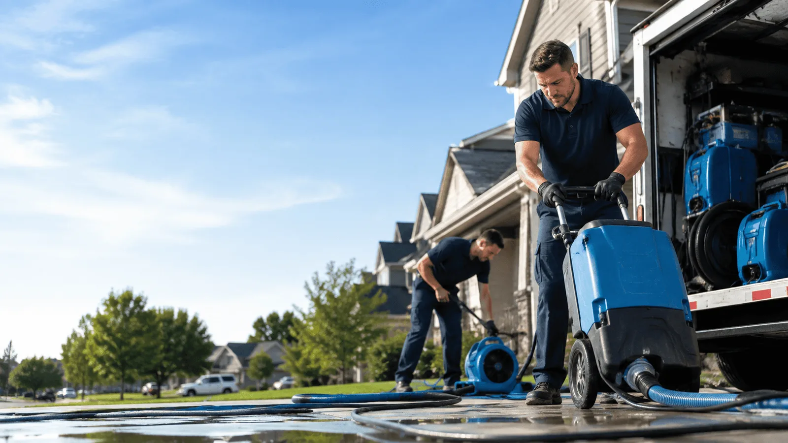 Dehumidification being performed in Casa Blanca, NM